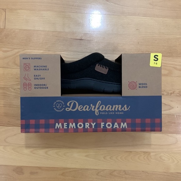 New Men’s Dearfoam House Slippers - Picture 5 of 14